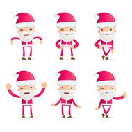 Santa in various poses N12