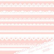 Lace paper punch borders