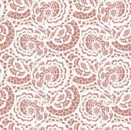 Lace seamless pattern with flowers N110