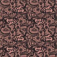 Lace seamless pattern with flowers N112
