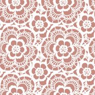 Lace seamless pattern with flowers N116