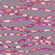 Seamless pattern of jewellery