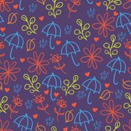 Umbrellas seamless background