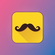 Vector Mustache Icon