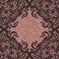 Vintage lace invitation card N30