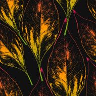 abstract leaves seamless wallpaper