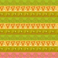 Tribal geometric striped pattern