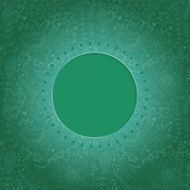 Ornamental round lace frame N2