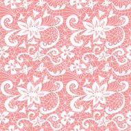 Lace seamless pattern with flowers N118