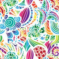 Mosaic vector seamless pattern N22