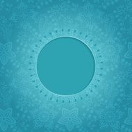 Ornamental round lace frame N7
