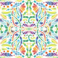 Mosaic vector seamless pattern N23