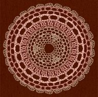 Elegant lacy doily N3