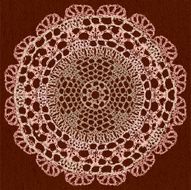 Elegant lacy doily N4