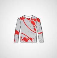 Abstract illustration on sweater N128