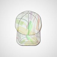 Abstract illustration on peaked cap N128