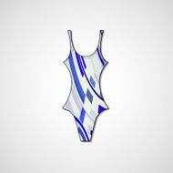 female swimsuit isolated on white background N65