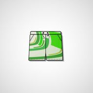 Abstract illustration on shorts N147