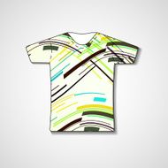 Abstract illustration on t-shirt N125