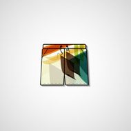Abstract illustration on shorts N148