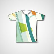 Abstract illustration on t-shirt N126