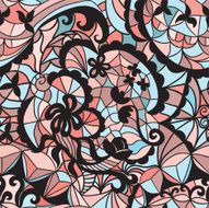 Mosaic vector seamless pattern N28