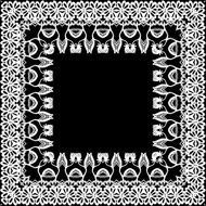Floral border frieze frame