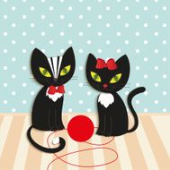 Cats - illustration vector