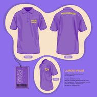 Polo shirt uniform template