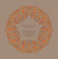 Ornamental round lace frame N10