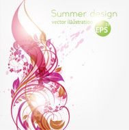 Floral Retro Background for Vintage Design N19