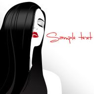 Beautiful girl in love
