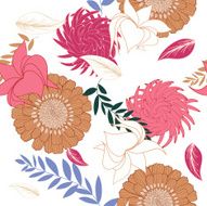 Seamless Floral Pattern N651
