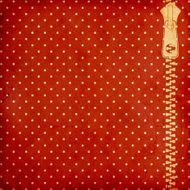 vintage dotted background with zipper