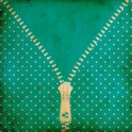 vintage dotted background with zipper N2