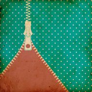 vintage dotted background with zipper N3
