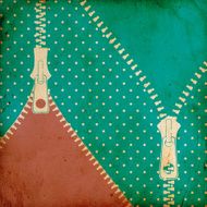 vintage dotted background with zipper N4