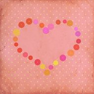 Vintage background with heart N3