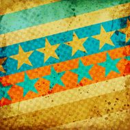 colorful grunge background with stars