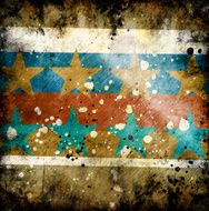 colorful grunge background with stars N2