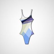 female swimsuit isolated on white background N68