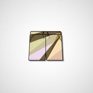 Abstract illustration on shorts N149
