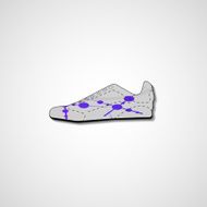 Abstract illustration on sneakers N134