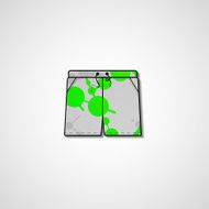 Abstract illustration on shorts N150