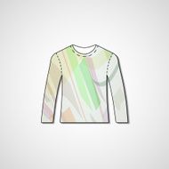 Abstract illustration on sweater N135