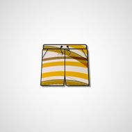 Abstract illustration on shorts N152