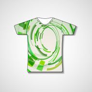 Abstract illustration on t-shirt N129