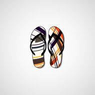 Abstract illustration on flip flops N143