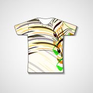 Abstract illustration on t-shirt N130