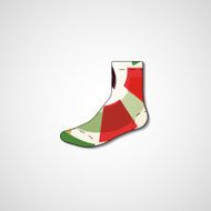 Abstract illustration on sock N159